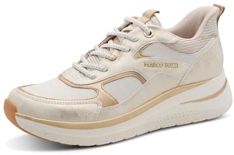 MARCO TOZZI Damen Sneaker weiches Feel Me Wechselfußbett weiches Innenfutter Modisch