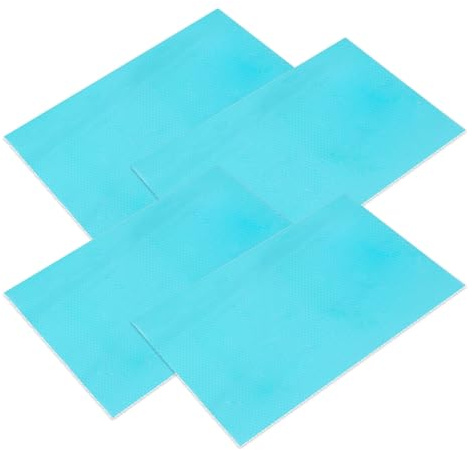 Anti-Frost-Matte für Kühlschrank und Gefrierschrank – Langlebige Schutzmatte gegen Eisbildung, Blau, 50 cm x 25 cm, 4er-Pack