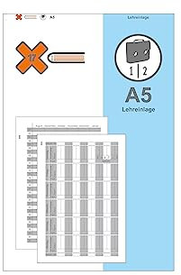 X17-A5 Lehrereinlage/Schülerliste | für das revolutionäre X17-Notizbuch mit auswechselbaren Heften