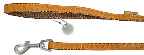 marque+generique Zolux Mac Leather Leine für Hunde gelb 10 mm