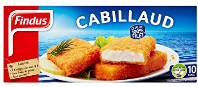 Findus Poisson Pané Cabillaud 10 Boîtes 510 g