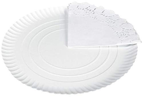 Multimarca 164968 Bandeja Redonda con Blonda, 35 cm