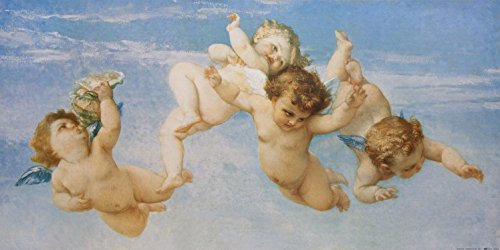 1art1 Alexandre Cabanel Poster Kleine Engel, Die Geburt Der Venus, 1863, Detail Kunstdruck Bild 60x30 cm