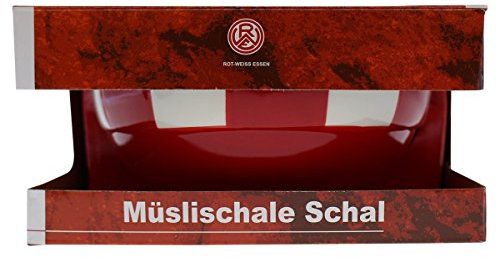 Unbekannt Rot Weiss Essen - Müslischale Frühstücksschale rot Weiss Schal