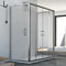 Box Doccia 3 lati 80x120x80 CM H185 trasparente mod. Replay Trio 2 Ante
