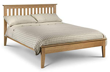 Julian Bowen Salerno Shaker Bed, Wood, Solid Oak, King