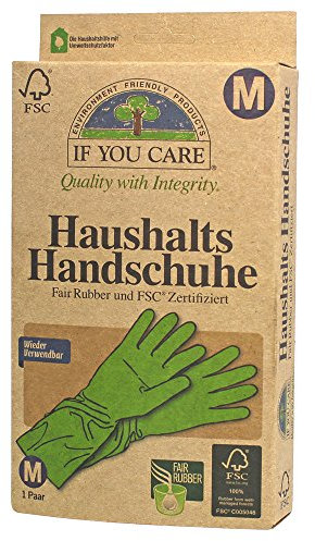 If You Care FSC Household Rubber Gloves Fair Medium, (2 x Packs of 2)