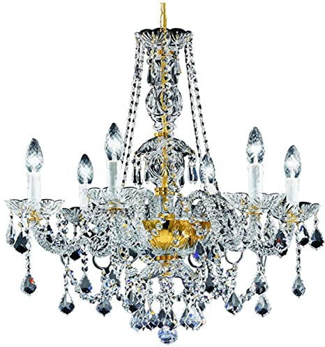 Casa Padrino Barock Kristall Kronleuchter Gold Ø 62 x H. 61 cm - Leuchten & Lüster im Barockstil
