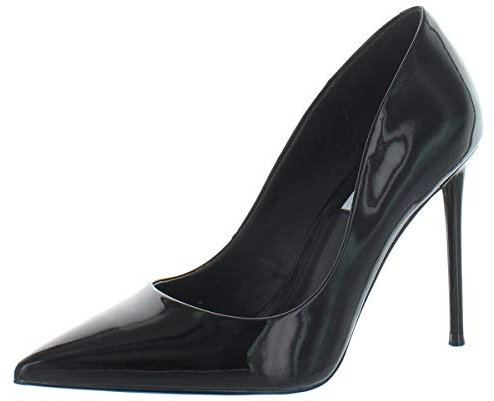 Steve Madden Vala Pumpe für Damen, Schwarz (schwarzer Lack), 37.5 EU
