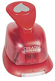 CREATIV DISCOUNT Motivstanzer Klein, ca. 1,7cm, Motiv Elegantes Herz