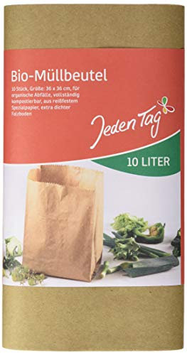 Jeden Tag Bio-Müllbeutel, 10 Stück, 10 l