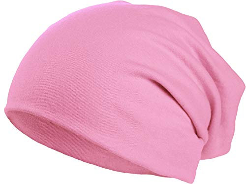 Harrys-Collection Damen Herren Beanie in 15 Farben, Kopfgröße:Einheitsgröße, Farben:Rosa