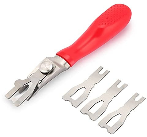 Herramienta de soldadura de suelos, kit de herramientas de corte de soldadura de suelos de PVC, herramienta de corte de alfombras con 3 cuchillas para suelos comerciales comunes y suelos de lino