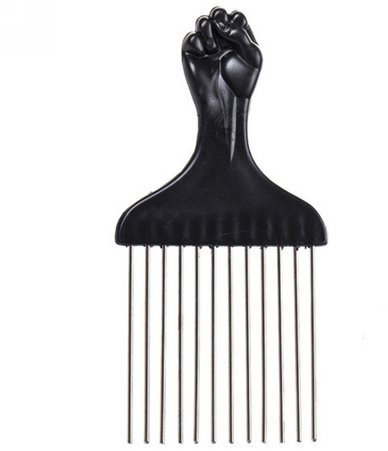 Peine afro para el cabello, cepillo rizado, tenedor, peine de plástico antiestático, herramienta de peinado afro