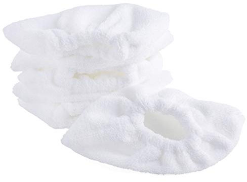 LTWHOME Washable Replacement Cotton Terry Cloth Cover Pads Fit for Karcher Steam Cleaner SC1, SC2, SC3, SC4, SC5 (Pack of 6)