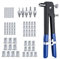Kit Rivettatrice Inserti Filettati con 86 pezzi 5 adattatori 4/5/6/8mm Dadi Rivetti M3 M4 M5 M6 M8 Professionale Pinza Manuale Rivetti Filettati Riparazione Auto Rimorchi Mobili ergonomica DR