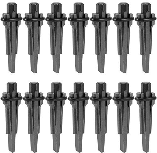 ZEONHAK 14 Stück Keil und Feder-Unterlegscheiben, robust, 1,6 cm (5/8 Zoll) für Stein, Stein, Granit, Marmor, Beton