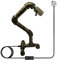 DC VOLTAGE Vintage-Stil Schreibtischlampe Kreative Wasserrohr-Tischlampen, Industrielle Steampunk-Retro-Basis E27-Halterung Passende Beleuchtungsvorrichtung (Brushed Copper (Without Shade))