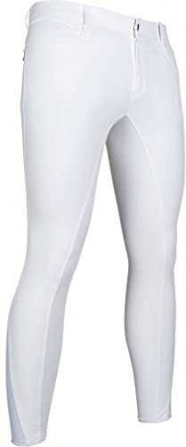 HKM Herren Reithose-12583 Hose, 1200 Weiß, 56