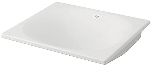 GROHE 39660000 Eurocube - Fregadero de baño (53,3 cm), color blanco