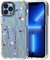 MOSNOVO Case for iPhone 13 Pro Max, [Buffertech 6.6ft Military-Grade Drop Protection] [Anti Peel Off Tech] Clear TPU Bumper Phone Case Cover Design - Floral Garden