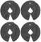 Micro Gainz NEW 1.25LB Dumbbell Fractional Weight Plates 2 or 4 Piece- Designed for Dumbbell Training and Micro Loading, Made in USA (4 Piece)