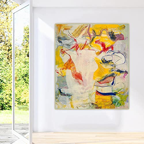 Dittelle Willem De Kooning《Pirat (Ohne Titel II)》Leinwandkunst Ölgemälde Kunstwerk Poster Bild Wand Dekoration Posterdruck 70x90cm Rahmenlos