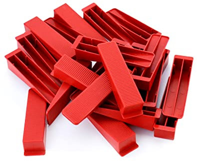 QWORK 100 piezas cuña para azulejos, para herramienta de espaciado de azulejos de pared y suelo