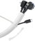 YOSH Weiß Kabelkanal, selbstschließender Kabelschlauchschutz, flexibel, 3 m, Kabelhüllen-Organizer, verhindert das Kauen von Haustieren, zum Verstecken von Kabeln, PC-Ethernet-Netzwerkkabel Heimbüro