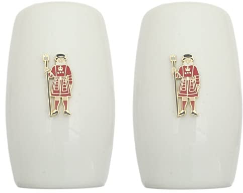 Beefeater China Salt and Pepper Shakers Cruet Set Modern White CSP 31