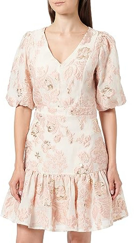 Naf Naf Orelia R1,Robe Rose et Blanc, 34 FR