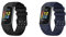 KAREN66 2 Stück Armband Kompatibel mit Fitbit Charge 6 Armband, Weiche Atmungsaktive Verstellbares Wasserdichtes Armbänder Kompatibel mit Charge 6 Aktivitätstracker Ersatzarmband (Schwarz+Blau)