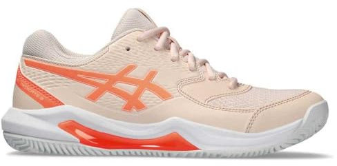 ASICS Damen Gel-Dedicate 8 Clay Sneaker, Pearl PINK/Sun Coral, 40 EU