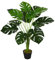 Outsunny Plante Artificielle modèle Monstera Arbre Artificiel avec 13 Feuilles en Pot Ciment, intérieur ou extérieur, dim. Ø16 x 85H cm