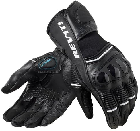 Revit Handschuhe Xena 4 Ladies sportliche Motorradhandschuhe für Frauen, Schwarz-Weiß, M