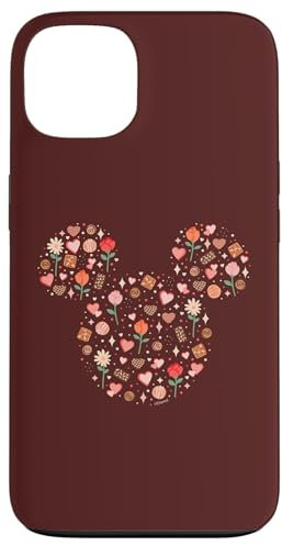 Hülle für iPhone 13 Disney Mickey Mouse Icon Fill mit Pralinen, Blumen, Herzen, Liebe
