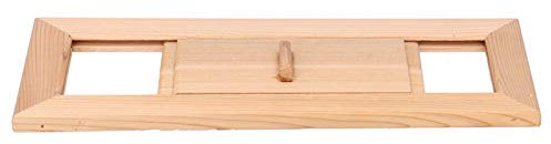 Grille d'aération réglable en bois pour sauna et hammam