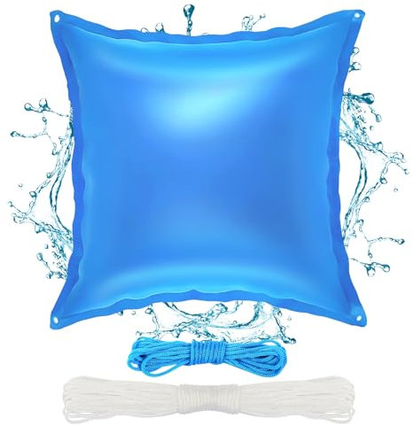 CAINCAY Poolkissen Winter 120x120cm Pool Luftkissen Winter Pool Kissen Poolkissen Rechteckig Luftkissen Pool Winter, Winterkissen Pool Kissen Luftpolster für Poolabdeckung Winterfeste