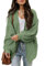 Jhsnjnr Damen Dicke Strickmantel Casual Langarm Strickjacke Offen Front Oversize Grobstrick Cardigan mit Taschen