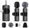 Adiwo Micro Cravate sans Fil pour iPhone/Telephone Android/Ordinateur Portable/Caméra, Micro-Cravate sans Fil, Réduction du Bruit, Plug & Play pour Enregistrement vidéo, Vlogging, TikTok, Youtube.