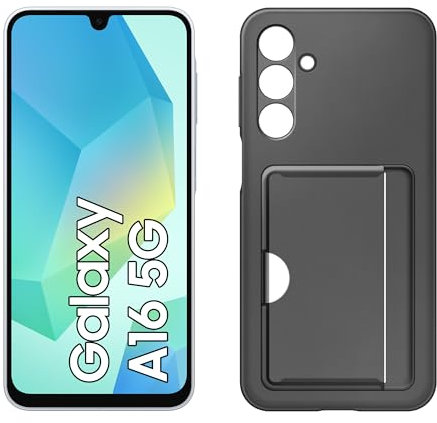 Samsung Galaxy A16 5G Smartphone ohne Vertrag, Handy mit Android, 50-MP-Hauptkamera, 16,91 cm / 6,7 Display, 128 GB, Light Gray+Card Slot Cover Back