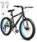 VEVOR Mountainbike MTB-Fahrrad (50,8 cm) mit 7 Gängen, Komfortsattel, Doppelscheibenbremsen, Rahmen aus Kohlenstoffstahl, Sportfahrrad Fahrrad mit dicken Reifen für Trail-Schnee
