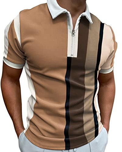 Herren Kurzarm Atmungsaktives Schnelltrocknend Poloshirts Männer Sommer Knopfleiste T-Shirts Golf Polohemd Sport Poloshirt Polo Pullover Herren T-Shirts Für Us Polo