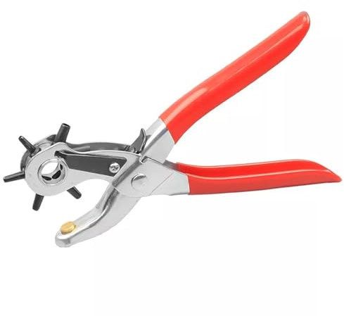 Lochzange für Leder, Gürtel Lochzange mit Hebelübersetzung, Gürtellochzange, Locher, Ledergürtel Puncher Gürtellochzange für Uhrengürtel, Stoff, Karton, Schuhe, Geldbörsen, Kleidung