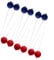 Sileduove Ladder Ball Toss Game Set Indoor Outdoor for Golf Ball Bolas With Storage Bag For Backyard Family Sports Activities(red+blue)