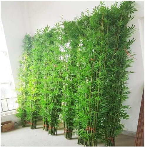 Kunststoff-Bildschirm Künstlicher bambus 1m 1,2m 1,5m 1,8m 2m hoch Künstliche Bambuspflanzen, Plastikbäume, Künstliche Pflanze dekorativ für Gartenzaun-Sichtschutz, Hofeingang(5 Pack,1m/3.3ft Tall)