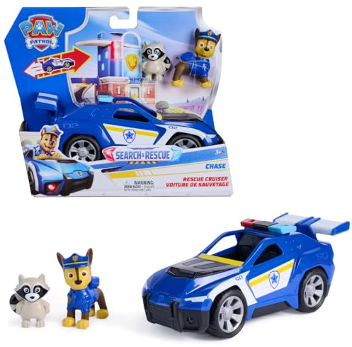 Paw Patrol, Search & Rescue, Auto della Polizia di Chase, Retrocarica, 3+