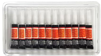 12 Pcs Super Glues Repair Glues Liquid Glues Strong Adhesive Quick Drying Glues for School Office
