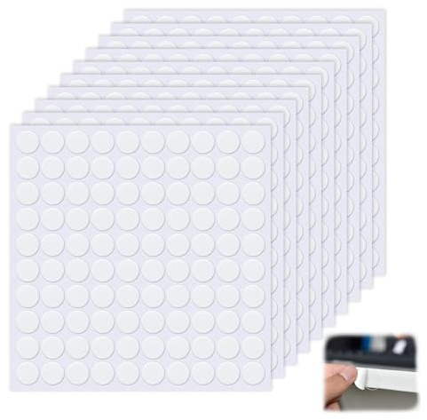 Oiieco 1000 Stück Doppelseitige Klebepunkte 10mm, Rund Transparente Klebende Aufkleber, Abnehmbare Klebepaste Punkt Aufkleber für DIY Handwerk Hochzeit Geburtstag Party Ballons Deko