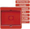 Jung Abdeckung 561GLRT mit Glasscheibe, rot